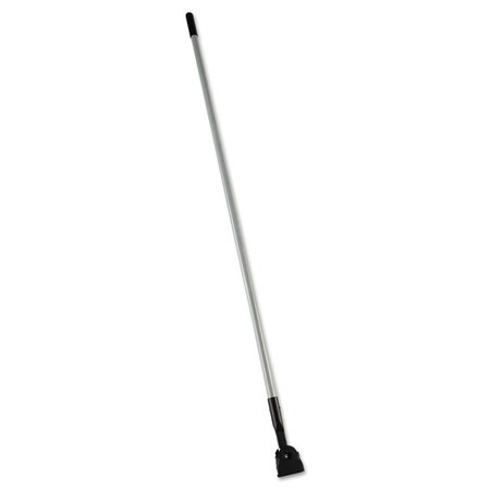 RUBBERMAID COMMERCIAL 60 in L Dust Mop, Snap on Connection, Gray/Black FGM146000000
